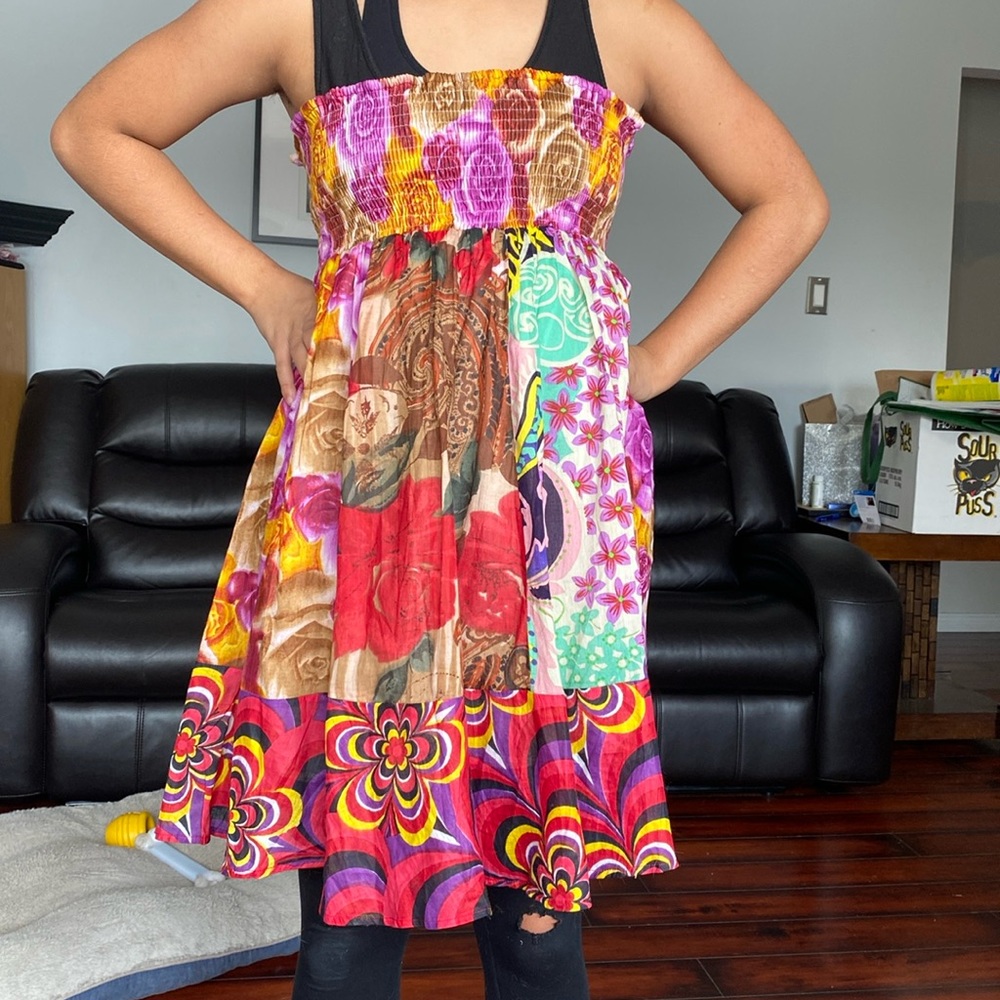 Summer strapless dress